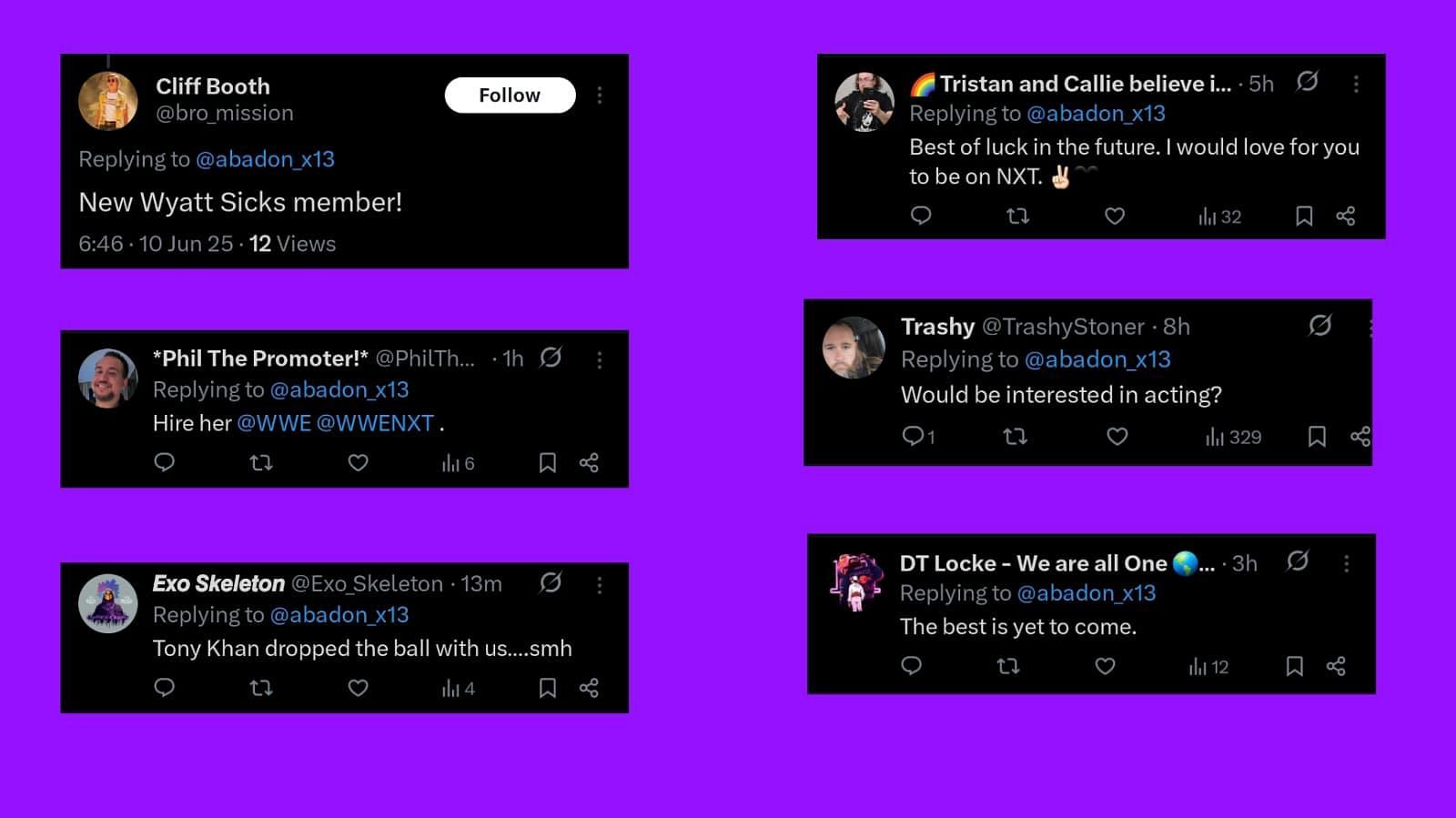 Fans react to Adadon's departure on X.